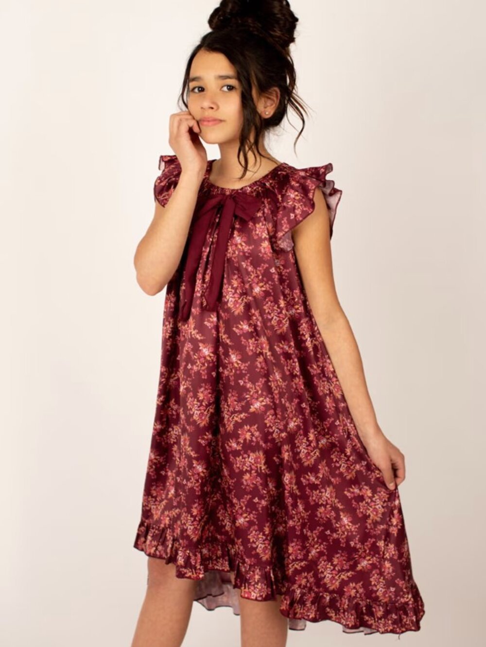 NWT Joyfolie/Mia Joy Blossom Nightgown in Ruby Floral